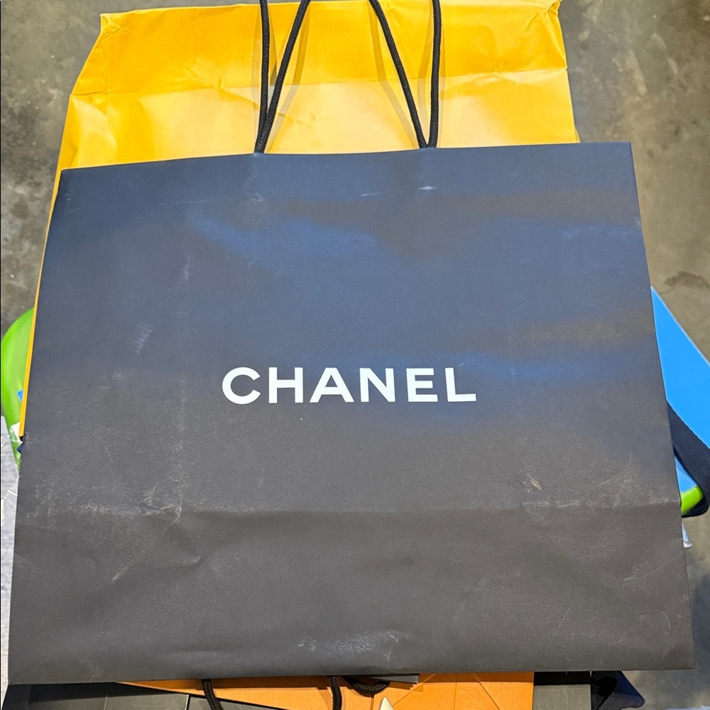 CHANEL Black and White Shopping Tote